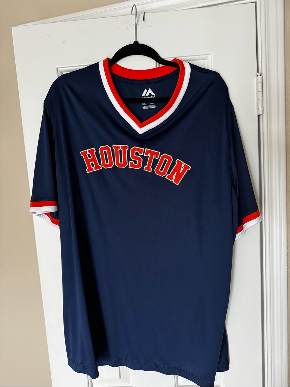 ASTROS Majestic Navy and Red Houston Team Jersey